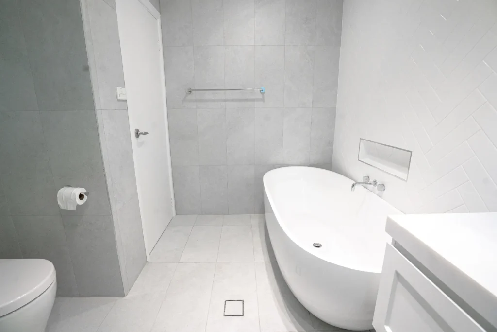 Laundry wet area renovation detail