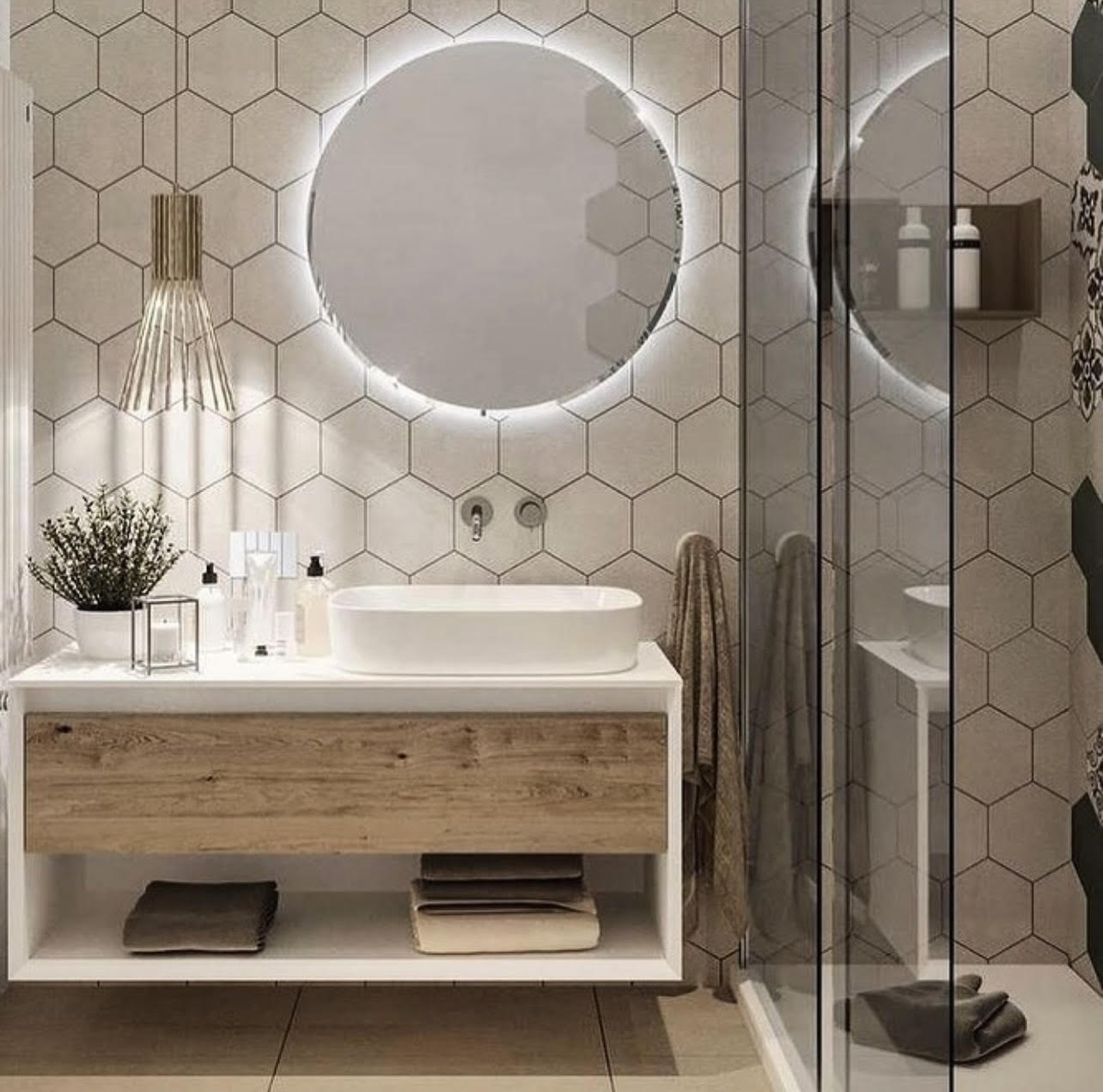 Modern bathroom renovation