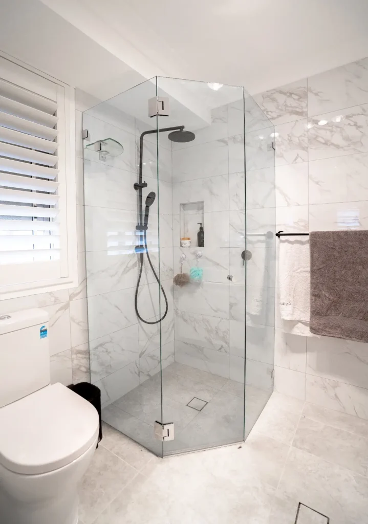 Modern bathroom renovation finish